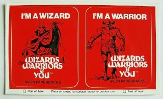Wizards Warriors & You Vintage Postcard Stickers / Books