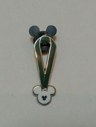 Disney Wdw 2010 Hidden Mickey Green Lanyard Completer Pin Rare