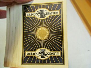 Vintage Illinois Traction Railway Playing Cards In Good Shape Nr