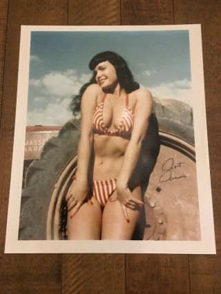Bettie Page 8x10 Celebrity Glossy Photo Picture Signed Art Amsie
