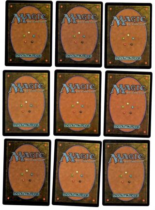 Magic the Gathering Visions Edition Set (B) of 9 Cards 