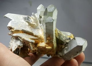240 Grams Lovely Rare Anatase On Chlorite Quartz Crystal Specimen From Pak