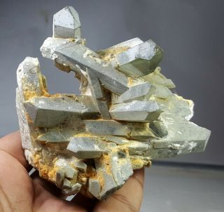 240 Grams Lovely rare Anatase On Chlorite Quartz Crystal Specimen From Pak 4