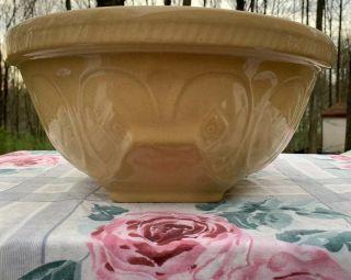 Vintage Gripstand - T G Green Ltd.  Yellow Pottery Mixing Bowl 14” - England Huge
