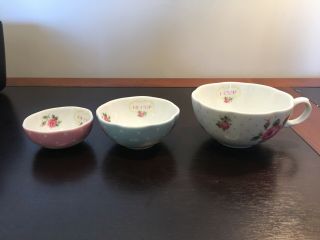 Royal Albert Baking Bliss Set Of 3 Nesting Measuring Cups - Discontinued