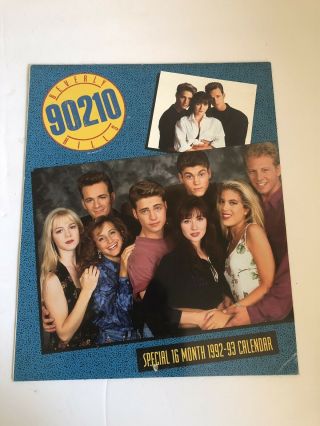 Beverly Hills 90210 16 Month 1992 Calendar Shannen Doherty Luke Perry Jason Pri
