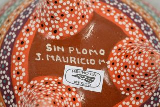 Ceramic Salsa Dish/Condiment Mexican Folk Art Potter Mauricio Martinez 2 Multi 6