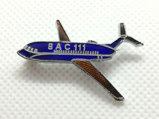 Bac 111 British Aircraft Corporation One - Eleven Airliner Enamel Badge By Squire