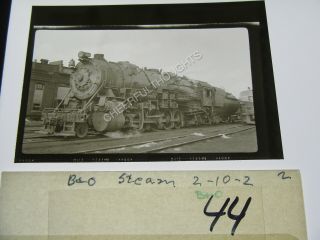 Vintage Photo Film Positive B&o 533 2 - 10 - 2 Steam Loco From Negative 4a44