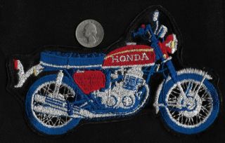 Vintage 60s - 70s Honda Bike Motorcycle Biker Gearhead Hot Rod Jacket Large Patch