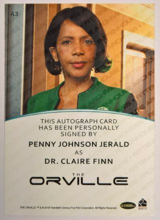 2019 Rittenhouse The Orville Autograph PENNY JOHNSON JERALD as DR FINN Auto 2