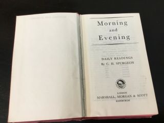 1964 MORNING & EVENING Daily Readings by C.  H.  Spurgeon - Pocket Size 3