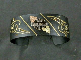 Harley Davidson Black Hills Gold Cuff Bracelet