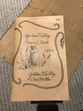 Montana Brand Book For Golden Valley County 1978