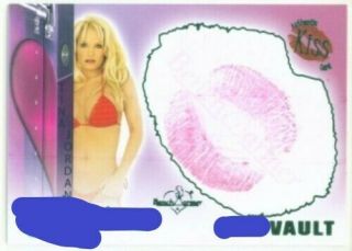 Benchwarmer Vault - Tina Jordan Autographed Kiss Card