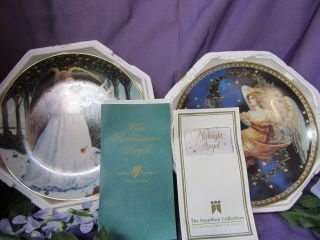 Midnight Angel & The Renaissance Angels Plates Set Of Two Ga - A - 16