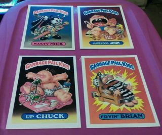 Garbage Pail Kids Giant Stickers 1986 Series 1.  Incomplete Set 1.