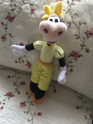 Rare 15” Disney Clarabelle Cow Plush Toy With Disney Tag.