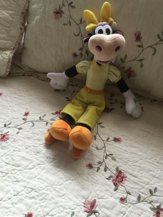 Rare 15” Disney Clarabelle Cow Plush Toy With disney Tag. 4