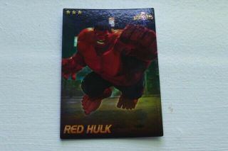 Marvel Contest Of Champions Card Red Hulk Foil