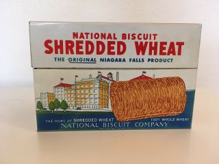 Vintage National Biscuit Shredded Wheat Recipe Box With Recipes Estate Find