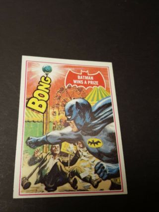 Batman Trade Card Red Bat A Series 1966 Tgc Vg/ex Con 21a Batman Wins A Prize