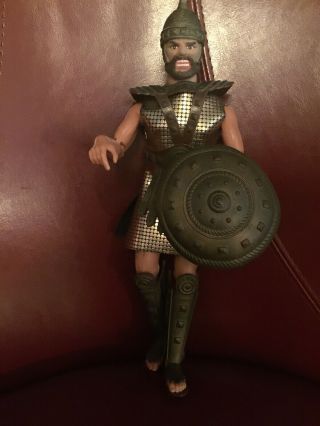 Goliath Action Figure 1980’s,  12 Inches Tall & Heroes Of The Kingdom Booklet