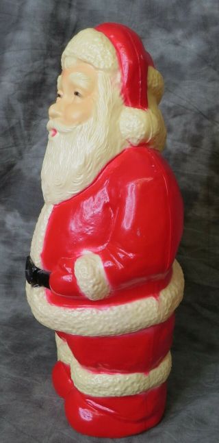 Vintage Union Products Blow Mold Tabletop Plastic Santa Claus Christmas Decor 2