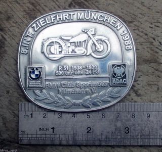 Bmw Badge Classic Bayerische Motoren Werke Motorrad R 51 50 Club Boxer Vintage