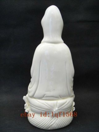 26.  cm / Chinese dehua white porcelain statue of goddess.  Guanyin bodhisattva 3