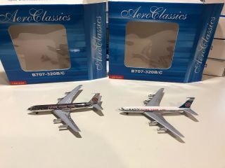 Aeroclassics Flying Tiger Line Boeing 707’s (pair) 1:400 Scale Boxed