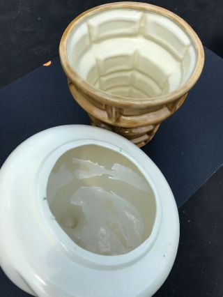 Vintage Vanilla Ice Cream Curl Cone Cookie Jar Ceramic Large 13 