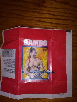 1985 Rambo First Blood Part II complete 66 card trading set rapper 2