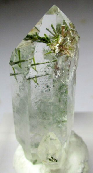 66 Ct Epidote With Quartz Epidote Also Inside Transparent Quartz Unique Specimen