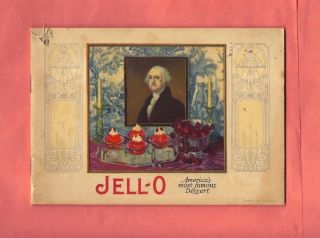 Antique 1926 Jell - O Cookbook Advertising Pamphlet,  18 Pages,  George Washington