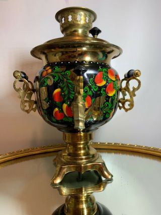 Vintage Soviet Electric Samovar Tea Pot Made In Ussr Beautifully Hand - Painted