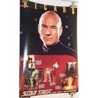Star Trek: The Next Generation Capt.  Picard Face Poster,  Rolled