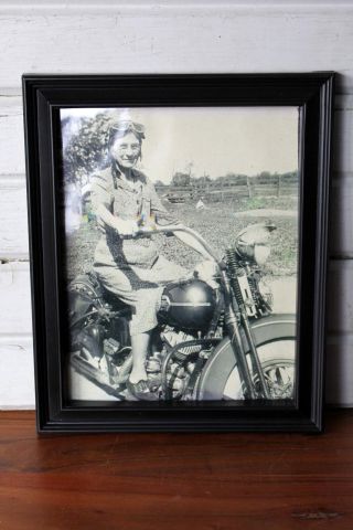Vintage Harley Davidson Photograph 1940 