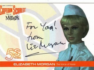 Captain Scarlet And The Mysterons 50 Years - Em3 Elizabeth Morgan Autograph Card