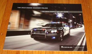2010 Dodge Charger Police Car Foldout Sales Brochure
