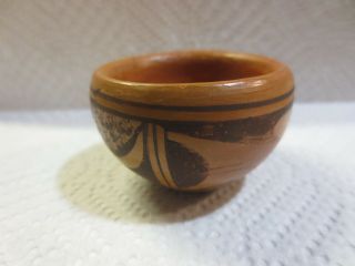 Vintage Native American Hopi Indian Miniature Pottery Bowl