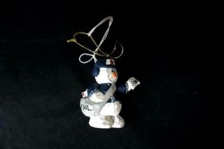 Eddie Walker 2 " Hand Carved Snowman Mailman Ornament