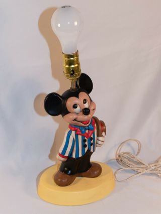 Vintage Mickey Mouse Ceramic Lamp by Walt Disney Productions 3