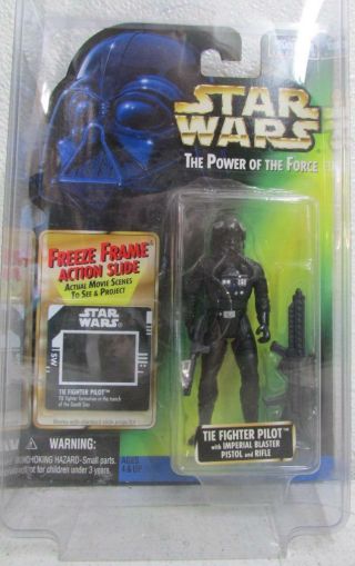 Hasbro Kenner Star Wars Power Of The Force Freeze Frame Tie Fighter Pilot Sw2
