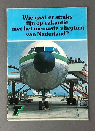 Transavia Holland Airline Poster Brochure Airbus A300 Cutaway
