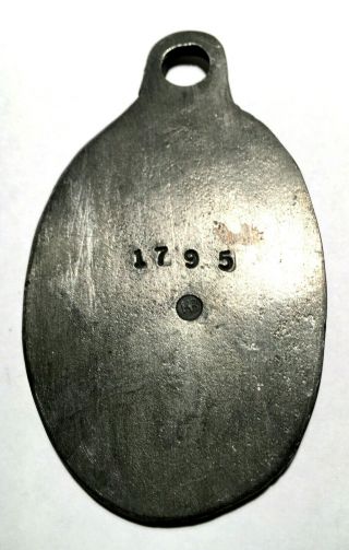 1795 Hudsons Bay Beaver Fur Trade Trinket Medal HB Touch Mrks 3