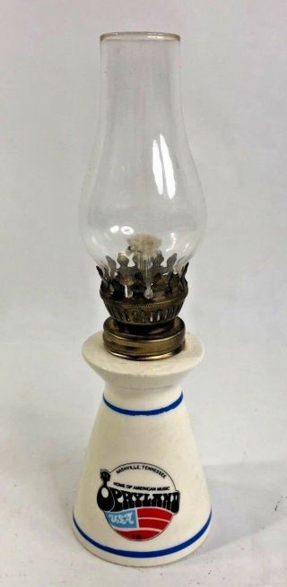 Opryland Usa Nashville Tennessee Home Of American Music Mini Oil Lamp
