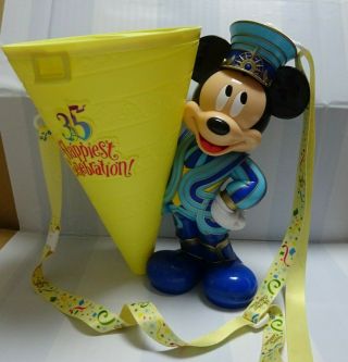 Disney 35th Anniversary Mickey Popcorn Bucket Tokyo Disney Resort