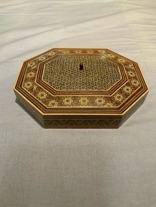 Persian Hand Painting Khatam Inlaid Handmade Box
