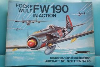 Focke Wulf Fw190 In Action Aircraft 19 Squadron/signal Publications Model Ref